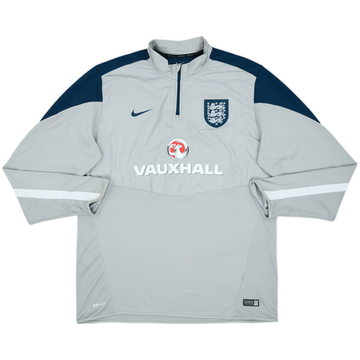 2014-15 England Nike 1/4 Zip Drill Top - 8/10 - (XL)