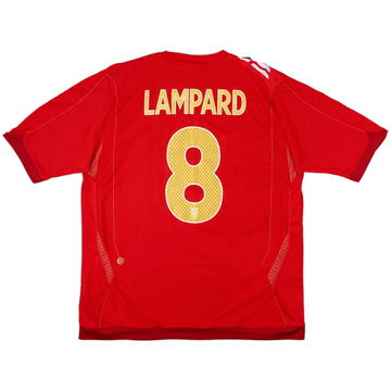 2006-08 England Away Shirt Lampard #8 - 8/10 - (XL)