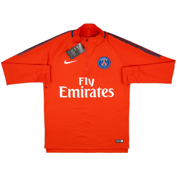 Top de entrenamiento con cremallera 1/4 Nike del Paris Saint-Germain 2017-18 (M)