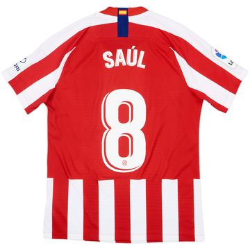 2019-20 Atletico Madrid Authentic Home Shirt Saul #8 - 8/10 - (M)