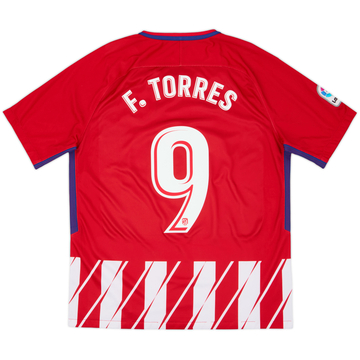 2017-18 Atletico Madrid Home Shirt F.Torres #9 - 6/10 - (L)