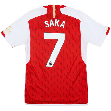 2023-24 Arsenal Home Shirt Saka #7 - 8/10 - (S)