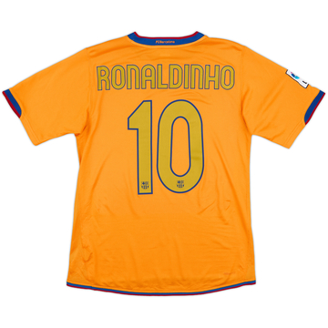 2006-08 Barcelona Away Shirt Ronaldinho #10 - 8/10 - (S)