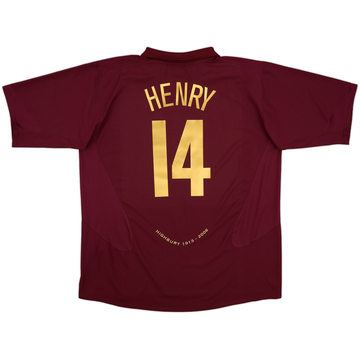 2005-06 Arsenal Home Shirt Henry #14 - 8/10 - (3XL)