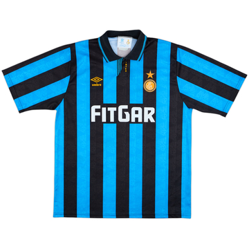 1991-92 Inter Milan Home Shirt - 9/10 - (XL)