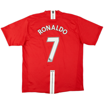2007-09 Manchester United Home Shirt Ronaldo #7 - 6/10 - (L)
