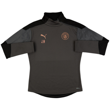 2019-20 Manchester City Staff Issue 1/4 Zip Training Top J.M - 8/10 - (M)