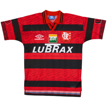 1995-96 Flamengo Centenary Home Shirt #7 - 8/10 - (M)