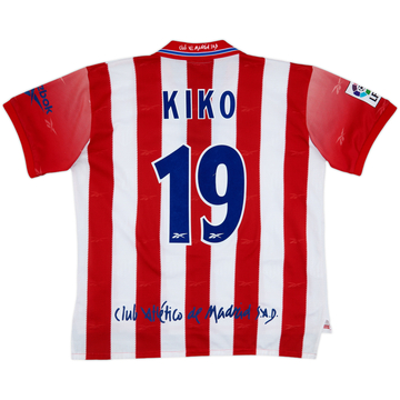 1998-99 Atletico Madrid Home Shirt Kiko #19 - 8/10 - (M)