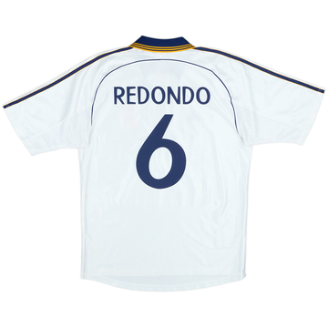 1998-00 Real Madrid Home Shirt Redondo #6 - 8/10 - (M)