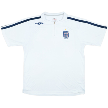 2006-07 England Umbro 1/4 Zip Polo Shirt - 7/10 - (L)