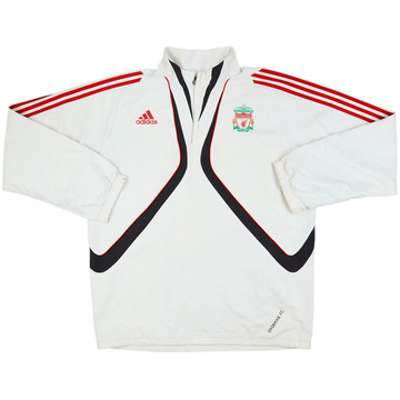2009-10 Liverpool adidas 1/4 Zip Drill Top - 6/10 - (XL)