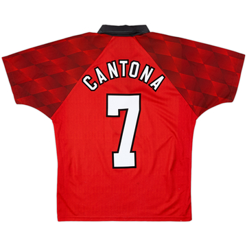 1996-98 Manchester United Home Shirt Cantona #7 - 8/10 - (Y)