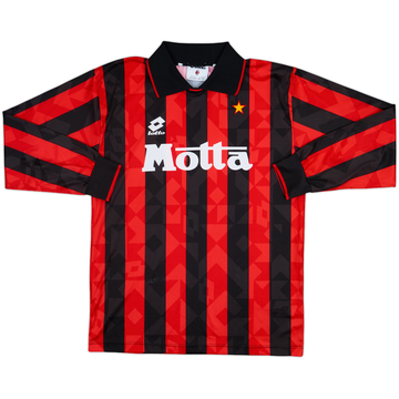 1993-94 AC Milan Home L/S Shirt - 5/10 - (XL)