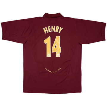 2005-06 Arsenal Home Shirt Henry #14 - 5/10 - (XXL)