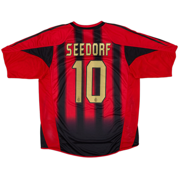 2004-05 AC Milan Home Shirt Seedorf #10 - 5/10 - (L)