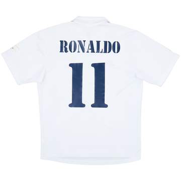 2001 Real Madrid Home Shirt Ronaldo #11 - 8/10 - (M)