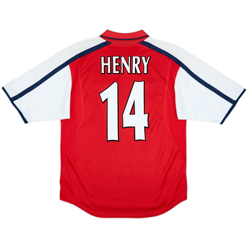 2000-02 Arsenal Home Shirt Henry #14 - 8/10 - (M)