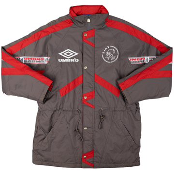 1995-96 Ajax Umbro Padded Bench Coat - 10/10 - (L)
