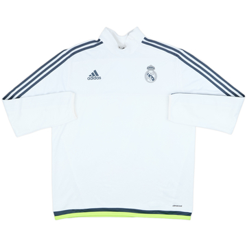 2015-16 Real Madrid adidas 1/4 Zip Drill Top - 7/10 - (XL)