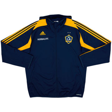 2011-12 LA Galaxy adidas Hooded Track Jacket - 8/10 - (L/XL)