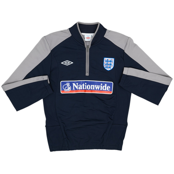 2009-10 England Umbro 1/4 Zip Drill Top - 8/10 - (M)