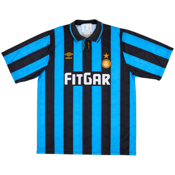1991-92 Inter Milan Home Shirt - 8/10 - (XL)