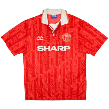 1992-94 Manchester United Home Shirt - 5/10 - (L)