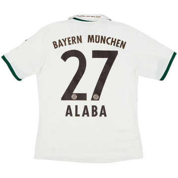 2013-14 Bayern Munich Away Shirt Alaba #27 - 7/10 - (L.Boys)