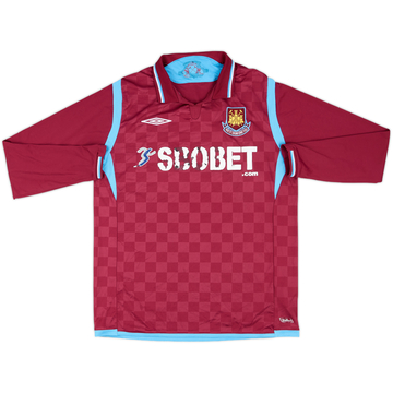 2009-10 West Ham Home L/S Shirt - 4/10 - (L)