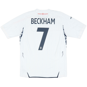 2007-09 England Home Shirt Beckham #7 - 6/10 - (L)