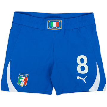 2010-11 Italy Away Shorts #8 - 4/10 - (S)