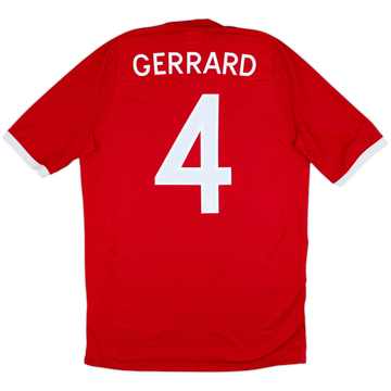 2010-11 England Away Shirt Gerrard #4 - 8/10 - (S)