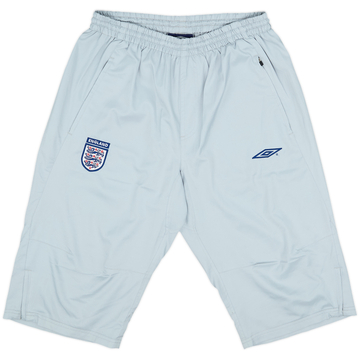 2002-04 England Umbro 3/4 Track Pants/Bottoms - 8/10 - (M)