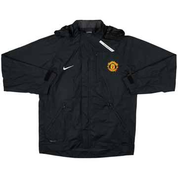 2007-08 Manchester United Nike Hooded Rain Jacket - 7/10 - (S)