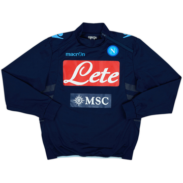 2010-11 Napoli Macron 1/4 Zip Drill Top - 7/10 - (M)