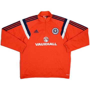 2014-15 Scotland adidas 1/4 Zip Drill Top - 8/10 - (XL)