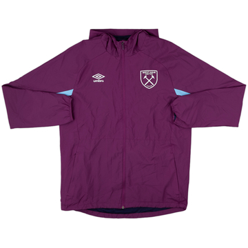 2019-20 West Ham United Umbro Hooded Rain Jacket - 10/10 - (M)