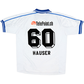 2002-03 Luzern Home Shirt Hauser #60 - 8/10 - (XL)