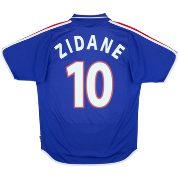 2000-02 France Home Shirt Zidane #10 - 7/10 - (M)