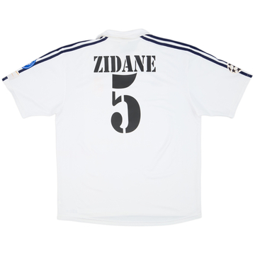 2002-03 Real Madrid Centenary Home Shirt Zidane #5 - 7/10 - (XL)