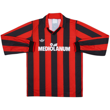 1990-91 AC Milan Home L/S Shirt - 10/10 - (M)