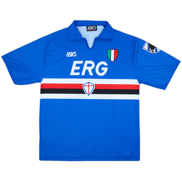 1991-92 Sampdoria Home Shirt - 8/10 - (L)