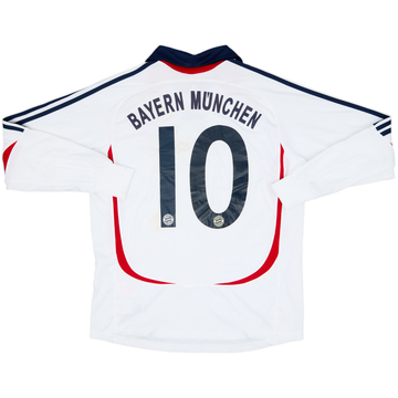 2006-07 Bayern Munich Away L/S Shirt #10 - 7/10 - (XL.Boys)