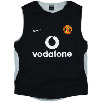 2003-04 Manchester United Player Issue Nike Training Vest - 5/10 - (S)