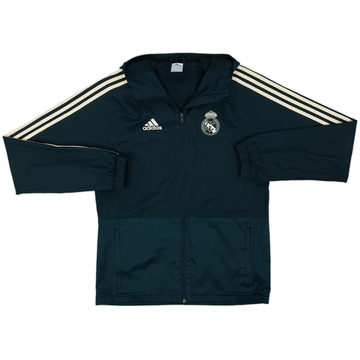 2018-19 Real Madrid adidas Hooded Track Jacket - 8/10 - (S)