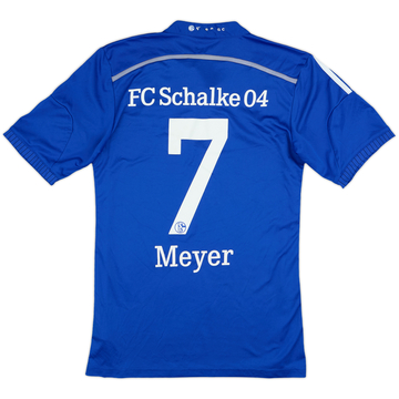 2014-16 Schalke Home Shirt Meyer #7 - 6/10 - (S)