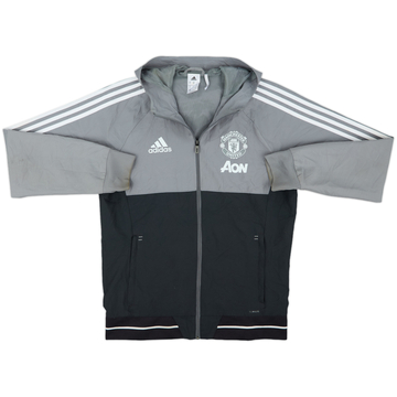 2017-18 Manchester United adidas Hooded Track Jacket - 7/10 - (M)