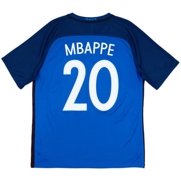 2016-17 France Home Shirt Mbappe #20 - 8/10 - (L)