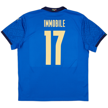 2020-21 Italy Home Shirt Immobile #17 - 9/10 - (XL)